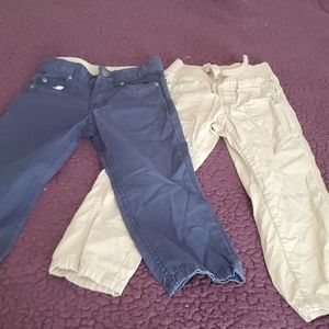 Two pairs of boys Carter's pants